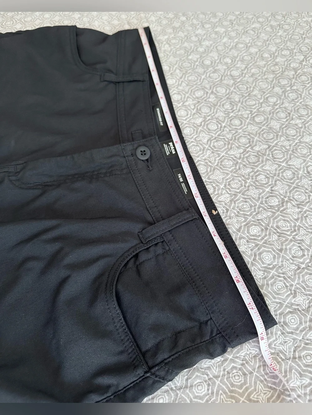 PrAna Egress Eco Mid Rise Outdoor Cargo Pocket Shorts Black Title Nine Size 14